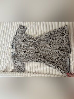 Dalmatian print t shirt romper